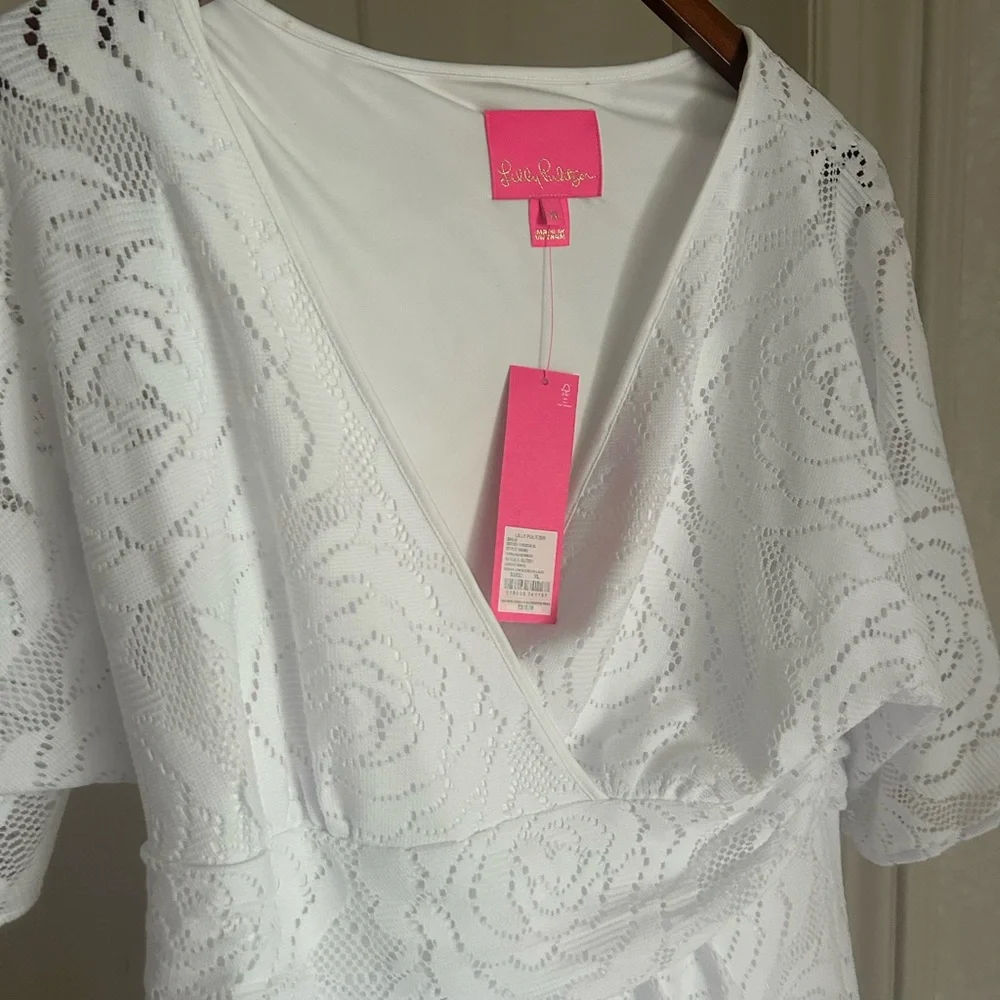 New Lilly Pulitzer Parigi Maxi Dress Resort White xl - Picture 6 of 9